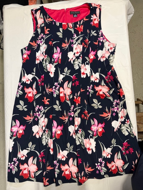 Jessica Howard Dresses & Skirts - Jessica Howard Navy Floral Dress 22W Plus Sleeveless Pockets – Kentucky Derby